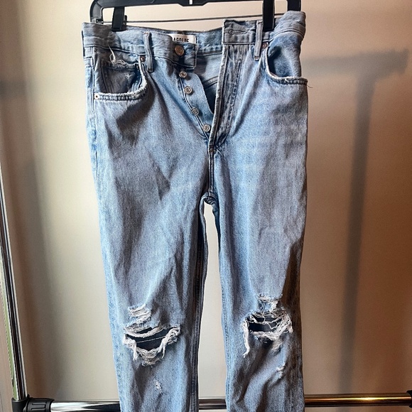 Agolde 90’s Mid Rise Straight in Threadbare Size 26 - Picture 1 of 1